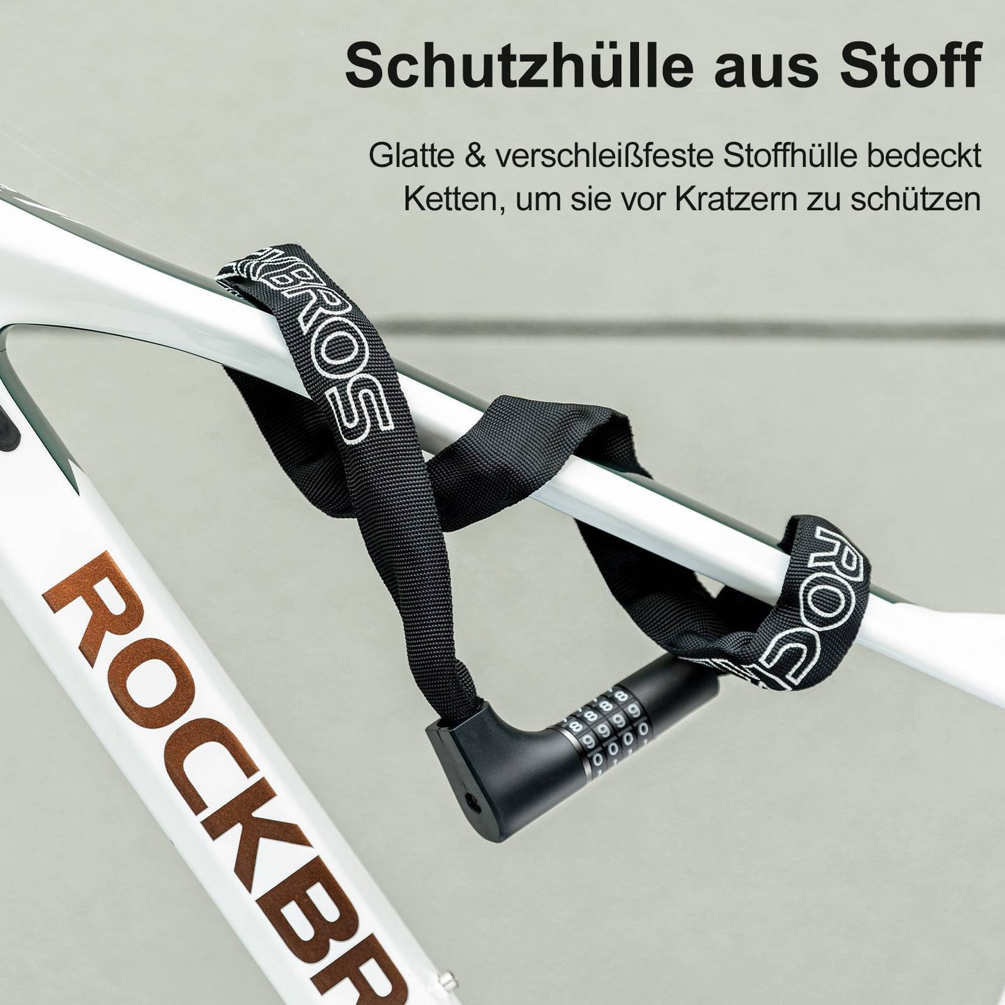 Zahlenschloss mit 4-stelligem Zahlencode 96 cm Länge ROCKBROS