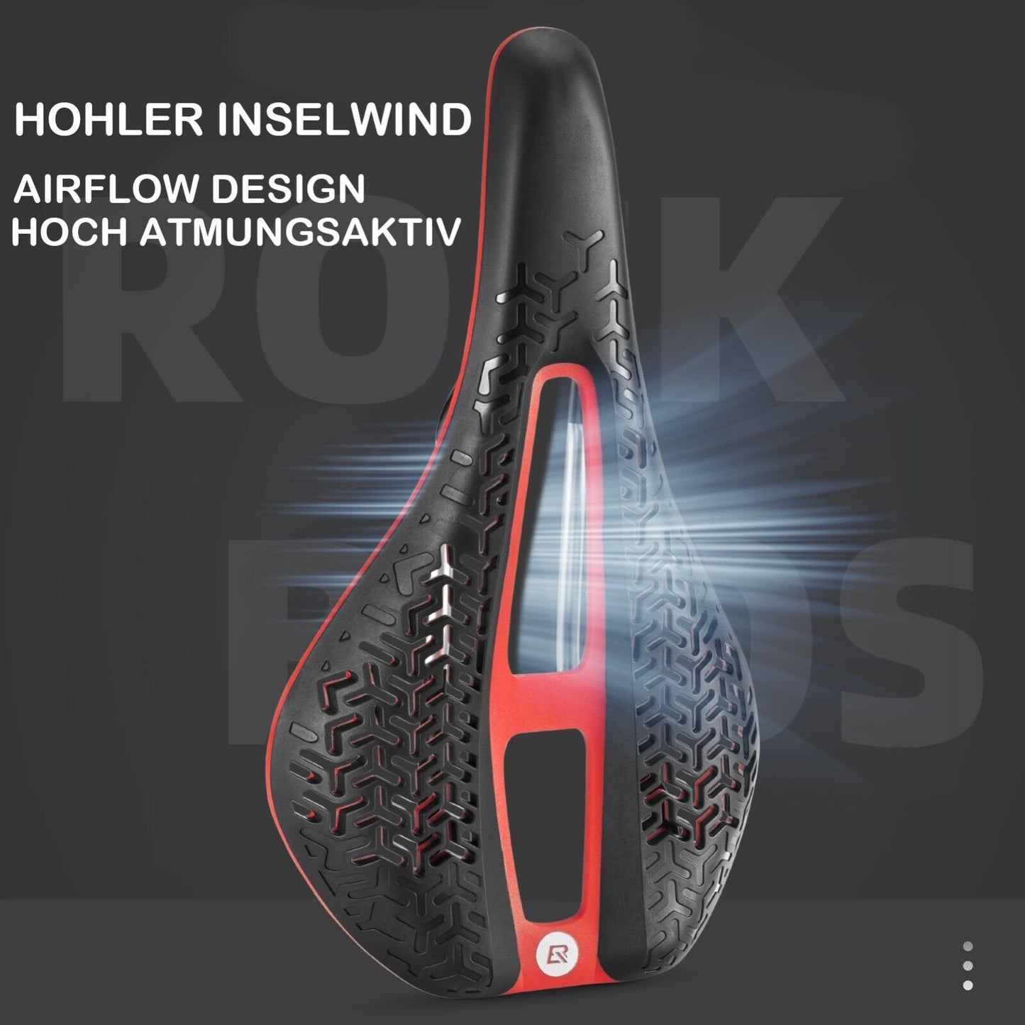 ROCKBROS Fahrradsattel Atmungsaktiver Fahrradsitz Komfort Fahrrad Sattel Airflow