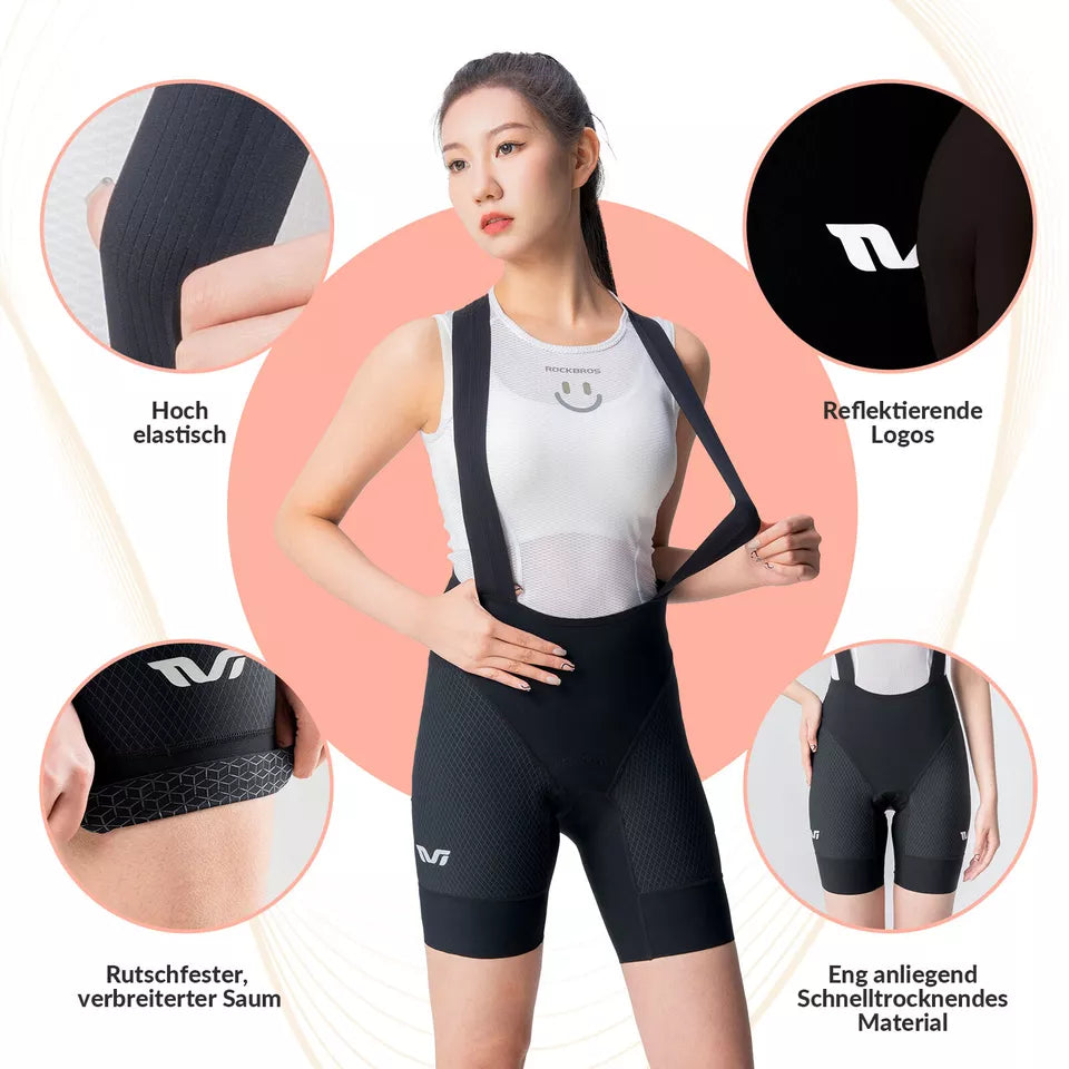 rennrad hose damen gepolstert ROCKBROS TVI Fahrrad Trägerhose Damen Gepolstert Rennrad Fahrradhose m – futurebikeshop.de