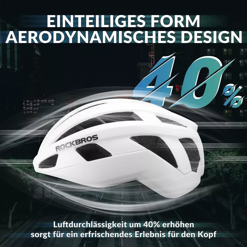 helm rennrad damen ROCKBROS Fahrradhelm Rennrad PC + EPS 54-58 cm Bike Helm Damen Herren – futurebikeshop.de
