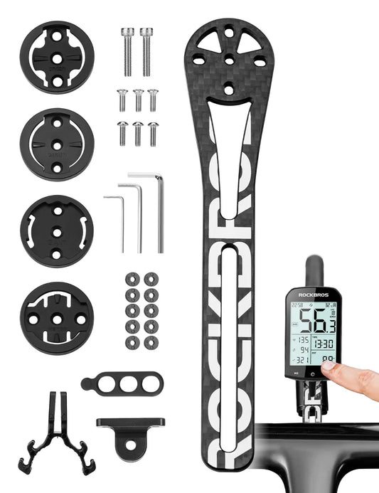 ROCKBROS Fahrradcomputer GPS Halterung Fahrradlicht Adapter GoPro Carbon Fiber