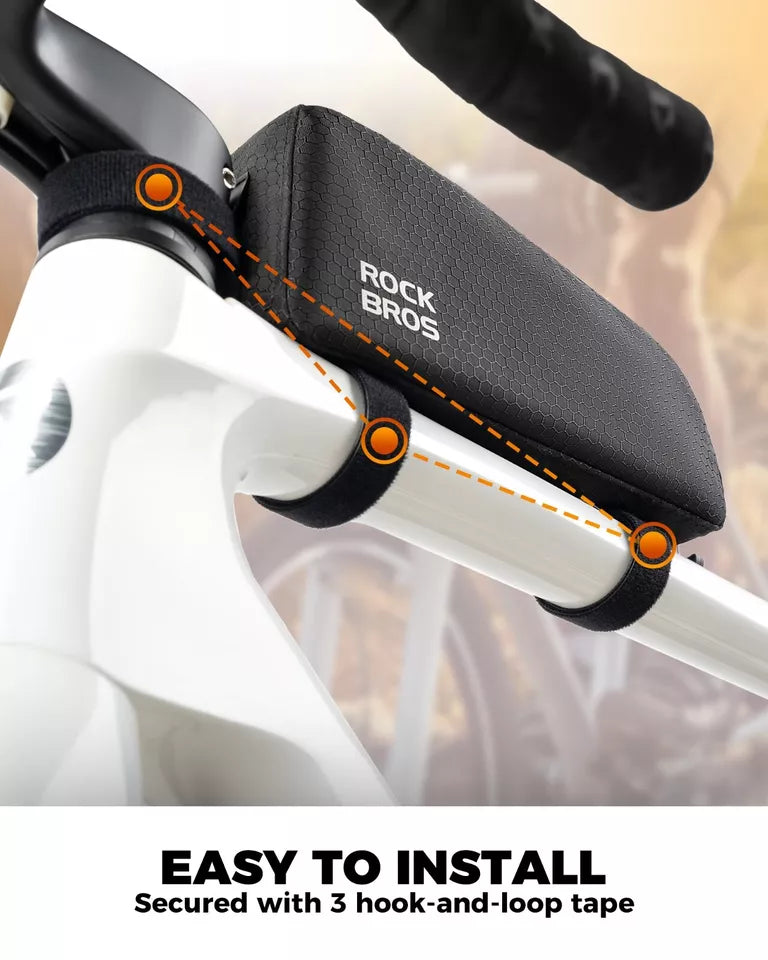 ROCKBROS Fahrradtasche Wasserdichte Rahmentasche Abnehmbare Dreiecktasch 0,9L