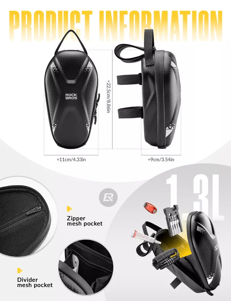 lenkertasche e scooter ROCKBROS E-Scooter Tasche Wasserabweisend 1.3L Lenkertasche Fronttasch – futurebikeshop.de