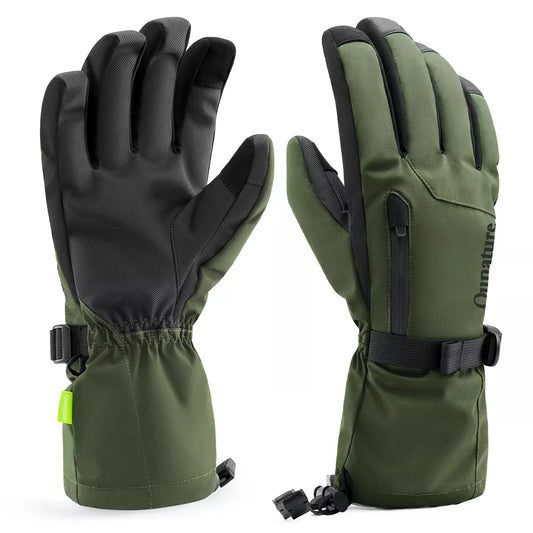 Qunature Handschuhe Winter-Ski-/Schneehandschuhe winddicht für Fahrrad/Motorrad XS- XL