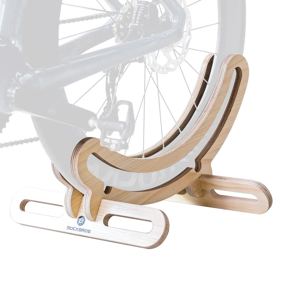 fahrrad montageständer holz ROCKBROS Fahrradständer Holz Mittelständer 30mm für 23C-30C Räder 700C – futurebikeshop.de