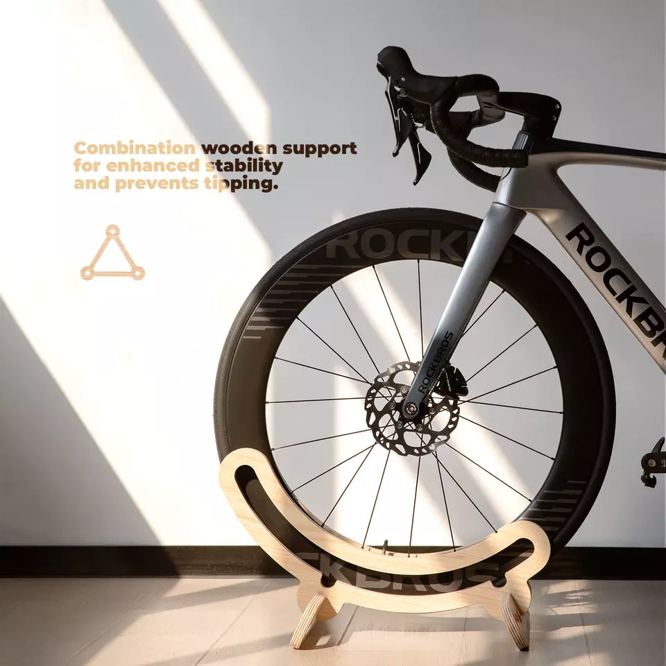 fahrradständer mittelständer ROCKBROS Fahrradständer Holz Mittelständer 30mm für 23C-30C Räder 700C – futurebikeshop.de