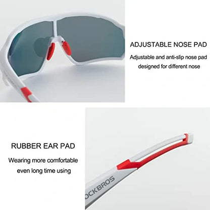 ROCKBROS 10134 Fahrradbrille Polarisiert Sonnenbrille mit UV400-Schutz