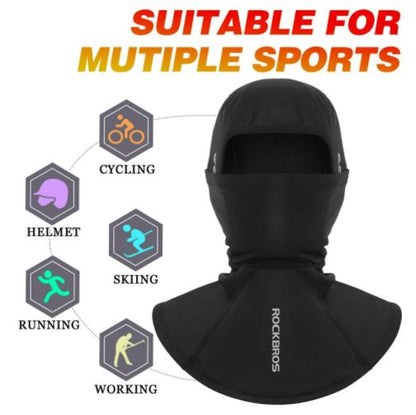 ROCKBROS Sturmhaube für Motorrad Fahrrad Winter Balaclava für Radsport Warm