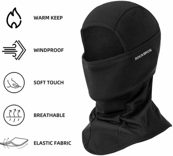 ROCKBROS Sturmhaube Fahrrad/Motorrad Balaclava Herbst Winter für Outdoorsports