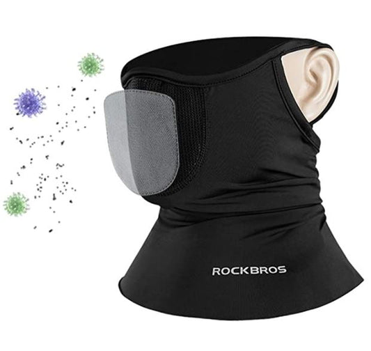 ROCKBROS Halstuch Balaclavas Schlauchtuch Hochelastisch Atmungsaktiv Multifunktionstuch UPF 50+ Kühl Radfahren Halbe Sturmhaube Herren/Damen