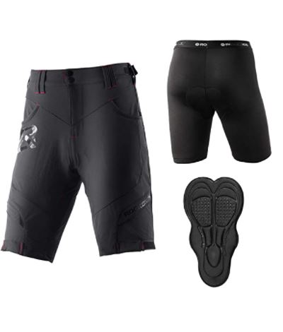 ROCKBROS Elite Shorts mit Innenhose & Polster Herren Schwarz