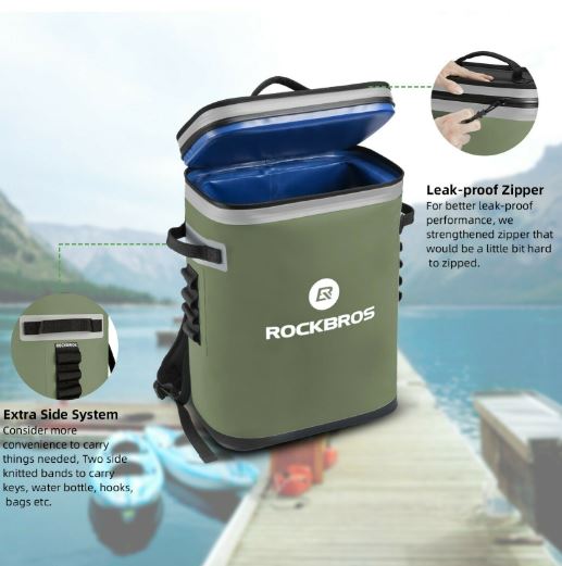ROCKBROS 20L Kühltasche Wasserdicht Kühlbox Camping Kühlschrank Pickni –