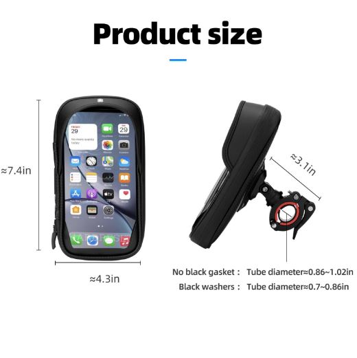 lenkertasche handy motorrad ROCKBROS Handytasche Fahrrad Rahmentasche Handyhalterung Lenkertasche – futurebikeshop.de