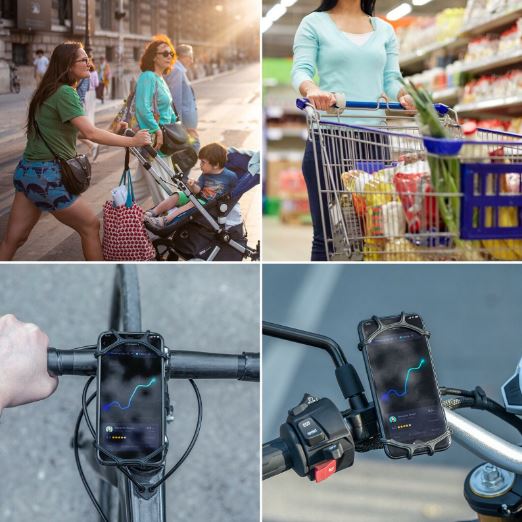 ROCKBROS Handyhalter Fahrrad 360° Drehbar Handyhalterung für 4.0-6.8 –
