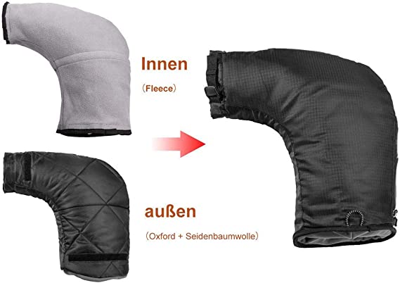 handschuhe für scooter ROCKBROS Lenkerstulpen Lenker Handschuhe für Fahrrad Motorrad Roller S – futurebikeshop.de