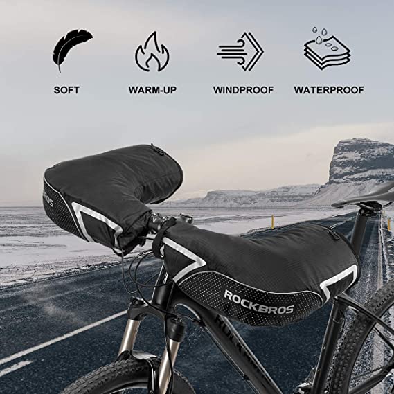 lenkerstulpen rennrad ROCKBROS Lenkerstulpen Lenker Handschuhe für Fahrrad Motorrad Roller S – futurebikeshop.de