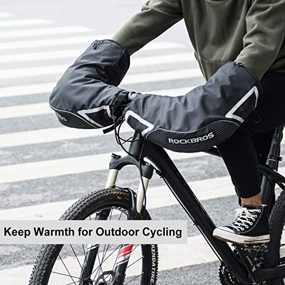 fahrrad lenkrad handschuhe ROCKBROS Lenkerstulpen Lenker Handschuhe für Fahrrad Motorrad Roller S – futurebikeshop.de