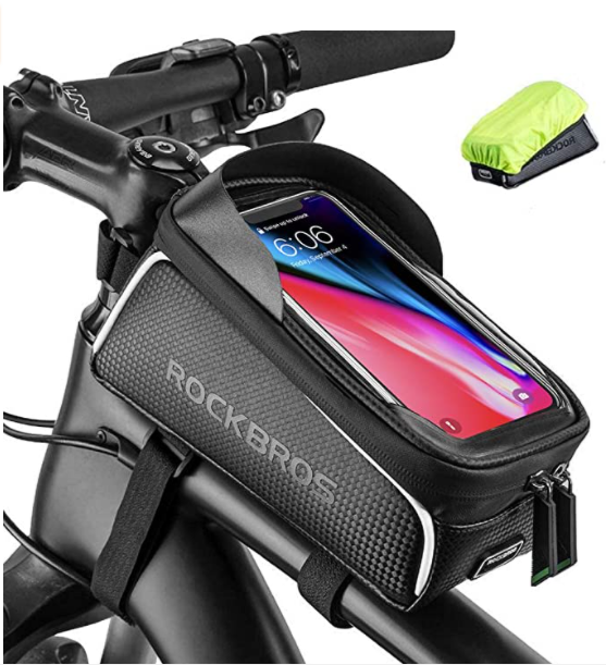 ROCKBROS 017-1BK Rahmentasche mit Touchscreen für Handy bis zu 6.5 Zoll