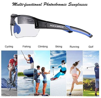 ROCKBROS 10111 Sonnenbrille Photochromatische Radbrille