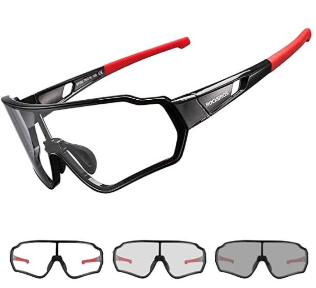 ROCKBROS 10161 Photochromatische Sonnenbrille Fahrrad UV400-Schutz