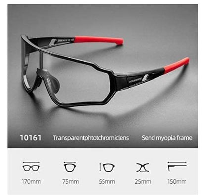 ROCKBROS 10161 Photochromatische Sonnenbrille Fahrrad UV400-Schutz