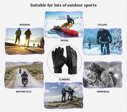 ROCKBROS Fahrradhandschuhe Winter Motorrad Fahrrad Radsport Bike MTB Handschuhe