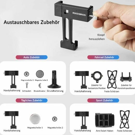 handyhalterung fahrrad magnet Handyhalterung ROCKBROS Multifunktional Magnet