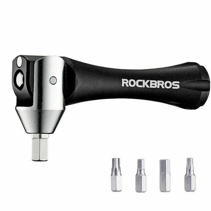 ROCKBROS HDTL Fahrrad Reparatur 5in1 Multifunktionswerkzeug Schwarz