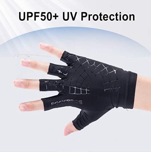 uv handschuhe fingerlos Halbfingerhandschuhe ROCKBROS S202