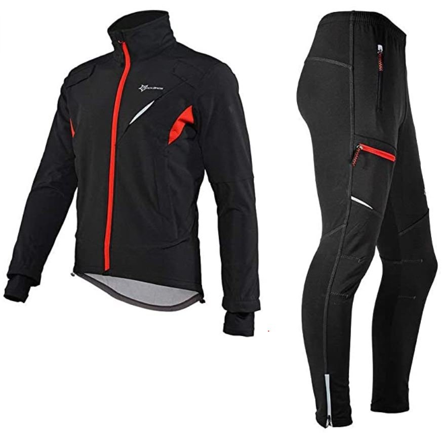 ROCKBROS Winter Fahrradbekleidung Fahrrad Jacke Hose Set