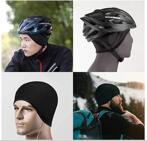 ROCKBROS YPP002 Wintermütze Strickmütze Fahrradkappe Mütze unter Helm