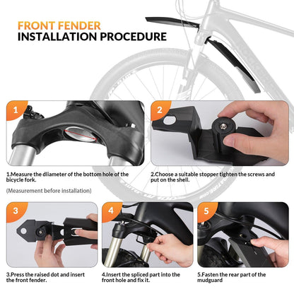 fahrrad schutzblech 28 zoll mountainbike ROCKBROS Fahrrad Schutzblech Set Spritzschutz 26/27.5/28 Zoll MTB Fahr – futurebikeshop.de