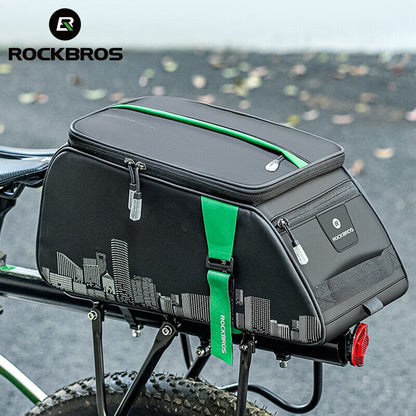 ROCKBROS Wasserdichte Fahrradträgertasche 4L Großer Rücksitztasche Packtasche